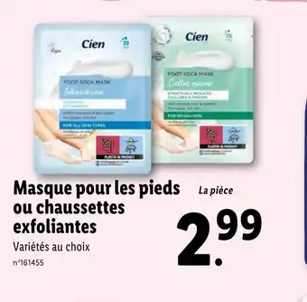 Lidl Masque Pour Les Pieds Ou Chaussettes Exfoliantes offre