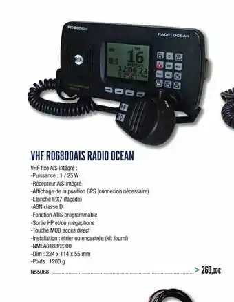Vhf Ro6800ais Radio Ocean