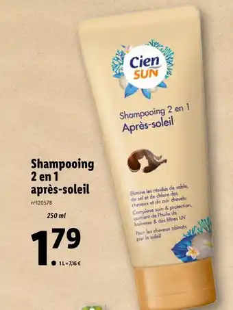 Lidl Shampooing 2 en 1 Après-Soleil offre
