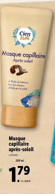 Lidl Masque Capillaire Après-Soleil offre