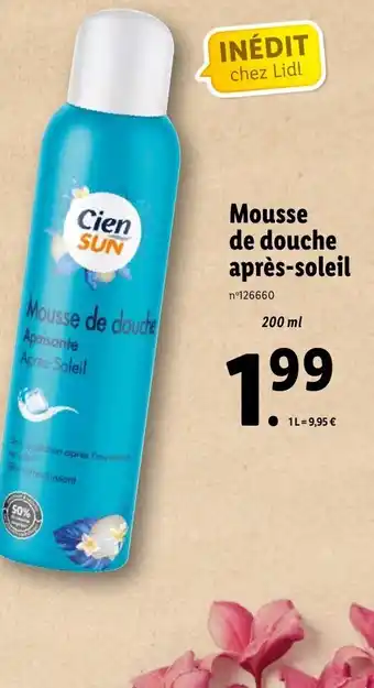 Lidl Mousse de Douche Après-Soleil offre