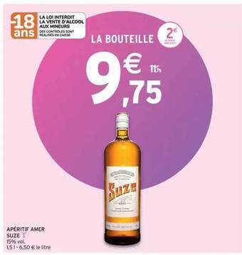 Intermarché Apéritif Amer Suze offre