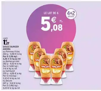 Intermarché Sauce Burger Amora offre