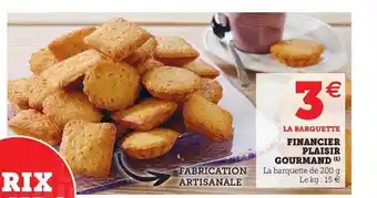Financier Plaisir Gourmand