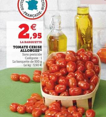 Super U Tomate Cerise Allongée offre