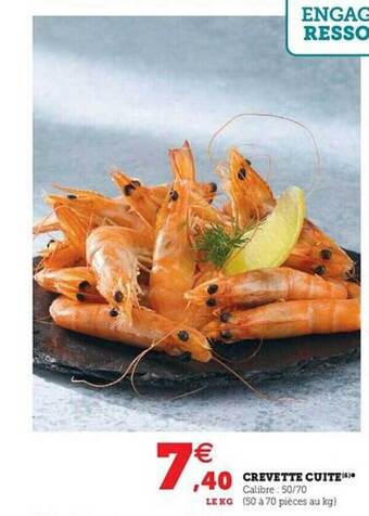 U Express Crevette Cuite offre