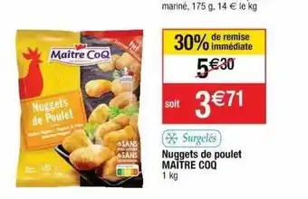 Nuggets De Poulet MaĂźtre Coq