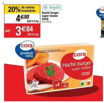 Haché Burger Super Tendre Cora