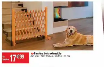 Cora x Carrefour Barrière Bois Extensible offre