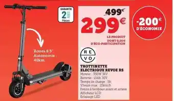 Hyper U Trottinette électrique Revoe Rs offre