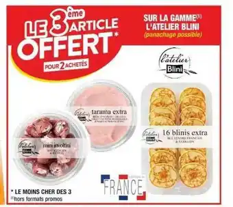 Cora x Carrefour La Gamme L'atelier Blini offre