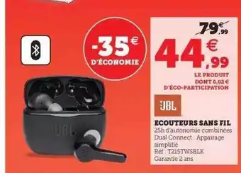 Hyper U écouteurs Sans Fil Jbl offre