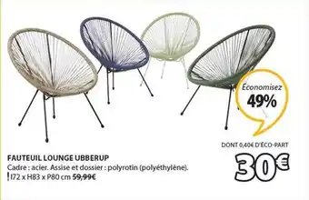 JYSK Fauteuil Lounge Ubberup offre