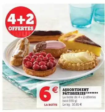 Super U Assortiment Pâtisseries offre