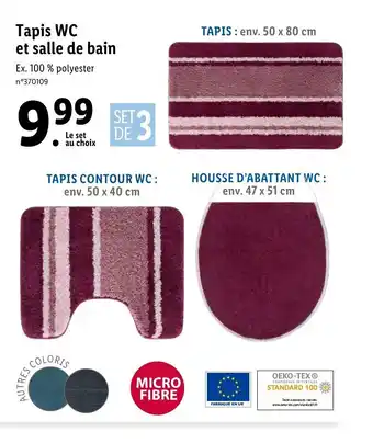 Lidl Tapis Wc Et salle de Bain offre