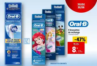 Lidl Oral-B 4 brossettes de rechange offre