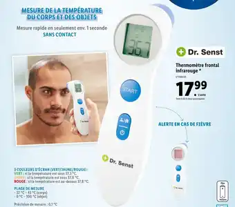 Lidl Thermomètre frontal infrarouge offre