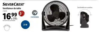 Lidl Ventilateur de table offre