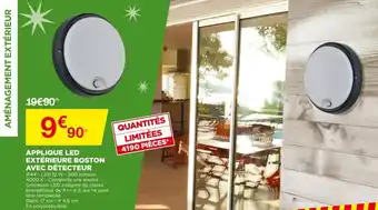 Bricomarché Applique led extérieur boston offre