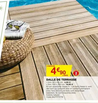 Dalle de terrasse