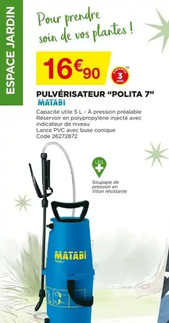 Bricomarché Pulvérisateur "polita 7" offre