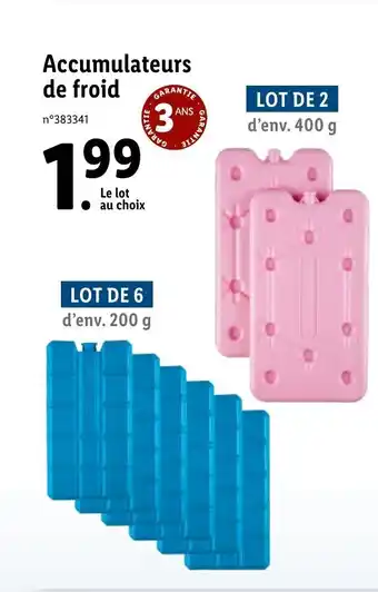 Lidl Accumulateurs de froid offre
