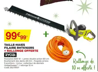 Taille-haies filaire rht616ors