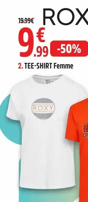 Intersport Thee-shirt femme offre