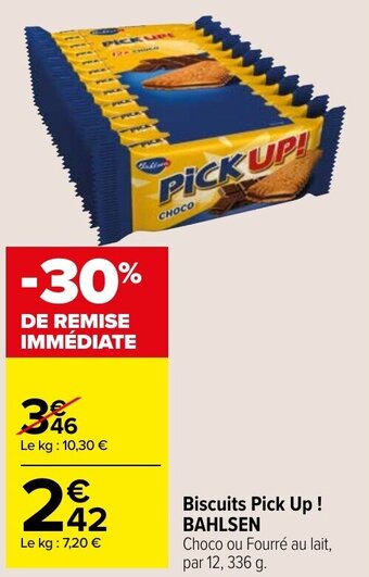Carrefour Market BAHLSEN biscuits pick up! offre