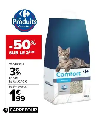 Carrefour Market CARREFOUR litière minérale anti-odeurs offre