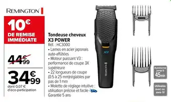 Carrefour Market X3 POWER tondeuse cheveux offre