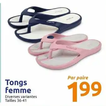 Action Tongs femme offre