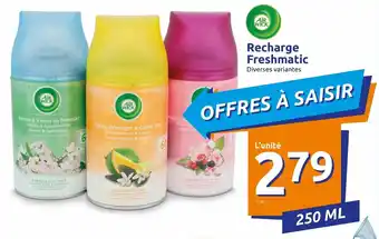 Action Recharge freshmatic offre