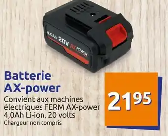 Action Batterie ax-power offre