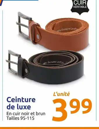 Action Ceinture de luxe offre