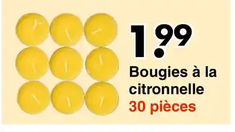 Wibra Bougies à la citronnelle offre