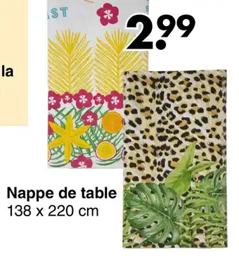 Wibra Nappe de table offre