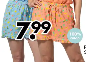 Wibra Pyjama short dames offre
