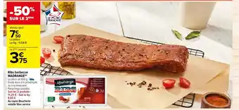 Carrefour Market Ribs Barbecue Madrange offre