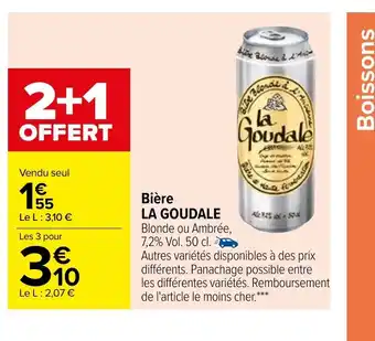 Carrefour Market Bière La Goudale offre