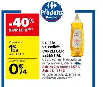 Carrefour Market Liquide Vaisselle Carrefour Essential offre