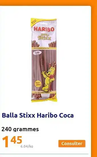 Action Balla Stixx Haribo Coca offre