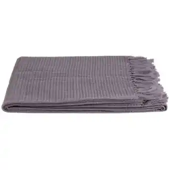 Plaid couleur lilas Ă franges 170 x 130 cm