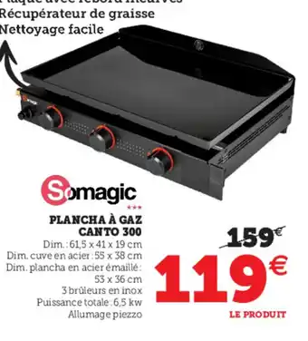 Hyper U PLancha à gaz canto 300 offre