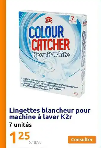 Lingettes Blancheur Pour Machine à Laver K2r