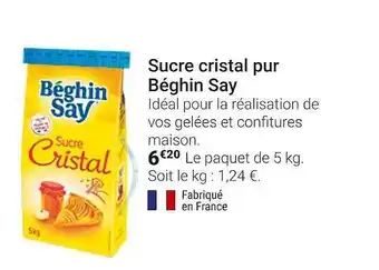 Sucre Cristal Pur Béghin Say