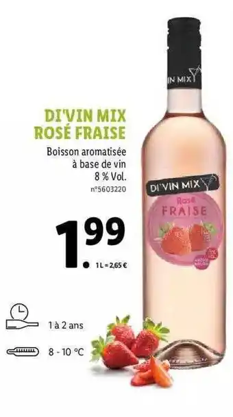 Lidl Di'vin Mix Rosé Fraise offre