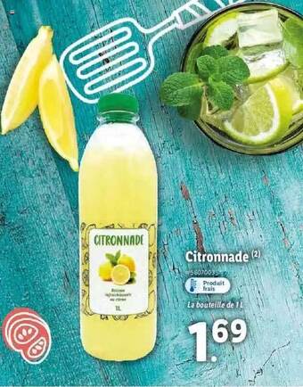 Lidl Citronnade offre