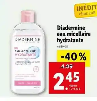 Lidl Diadermine Eau Micellaire Hydratante offre