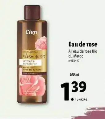 Lidl Eau De Rose offre
